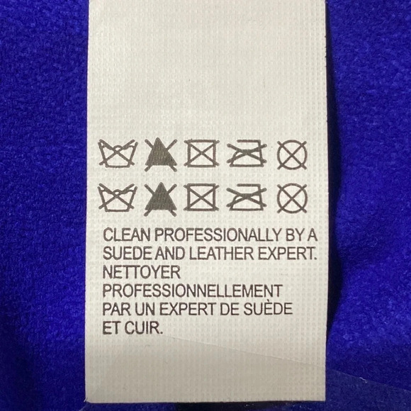 Lucky Brand Cobalt Blue Goat Leather Suede Dress Size M - Picture 10 of 10